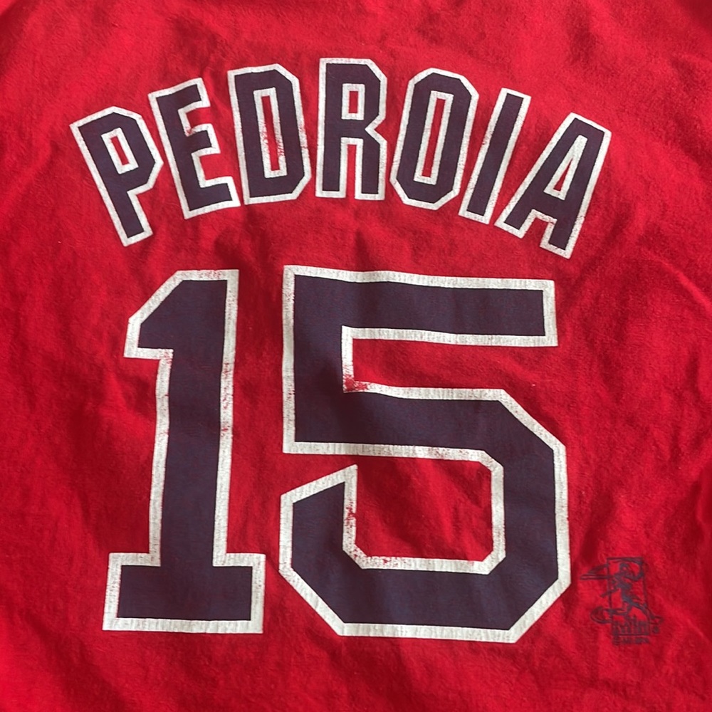 Vintage Red Sox Pedroia #15 crop top